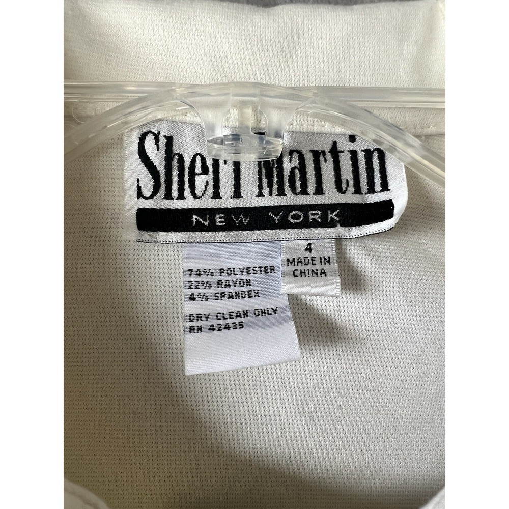 Sheri Martin New York Woman's Jacket Size 4 White - Picture 2 of 5